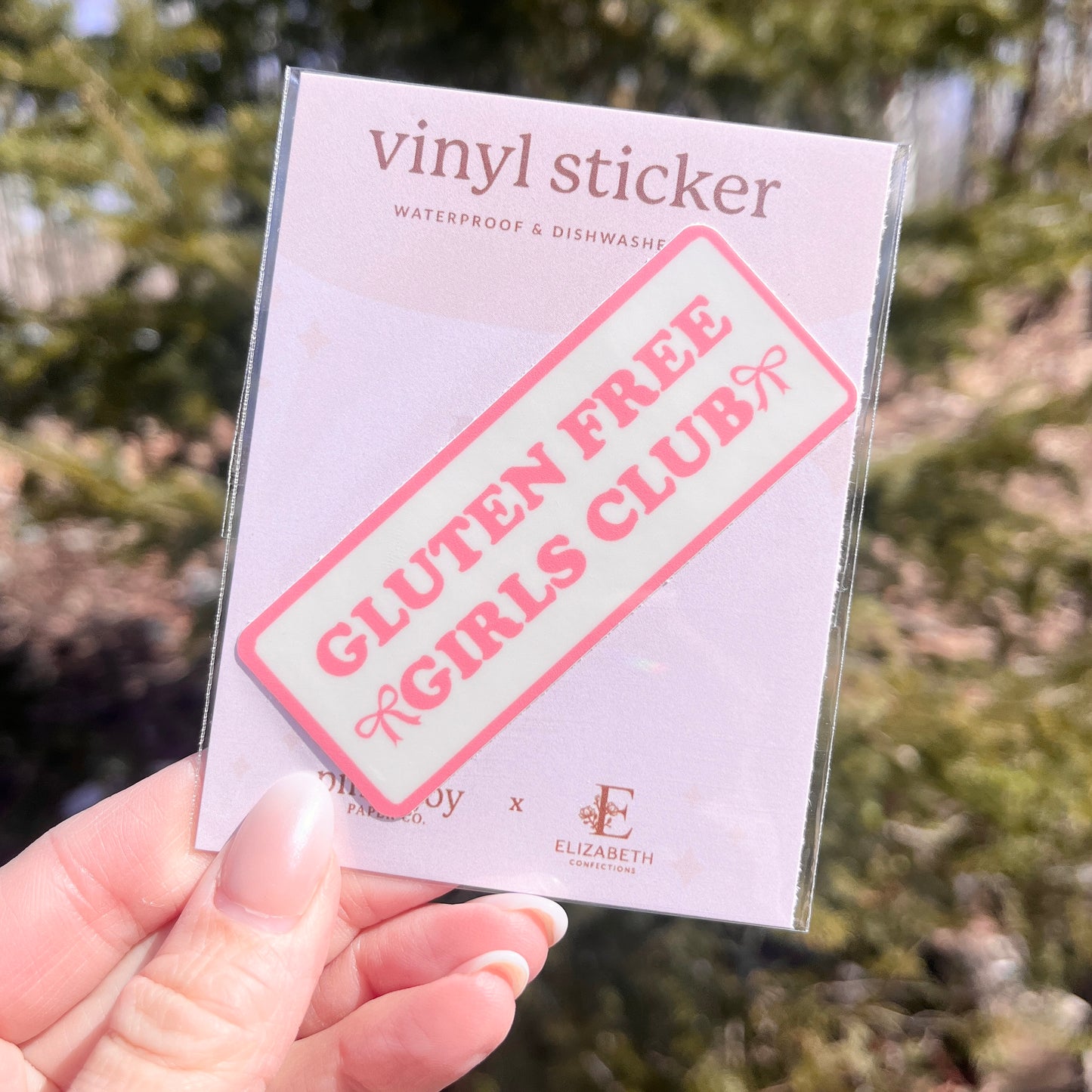 Gluten Free Girls Club Vinyl Sticker